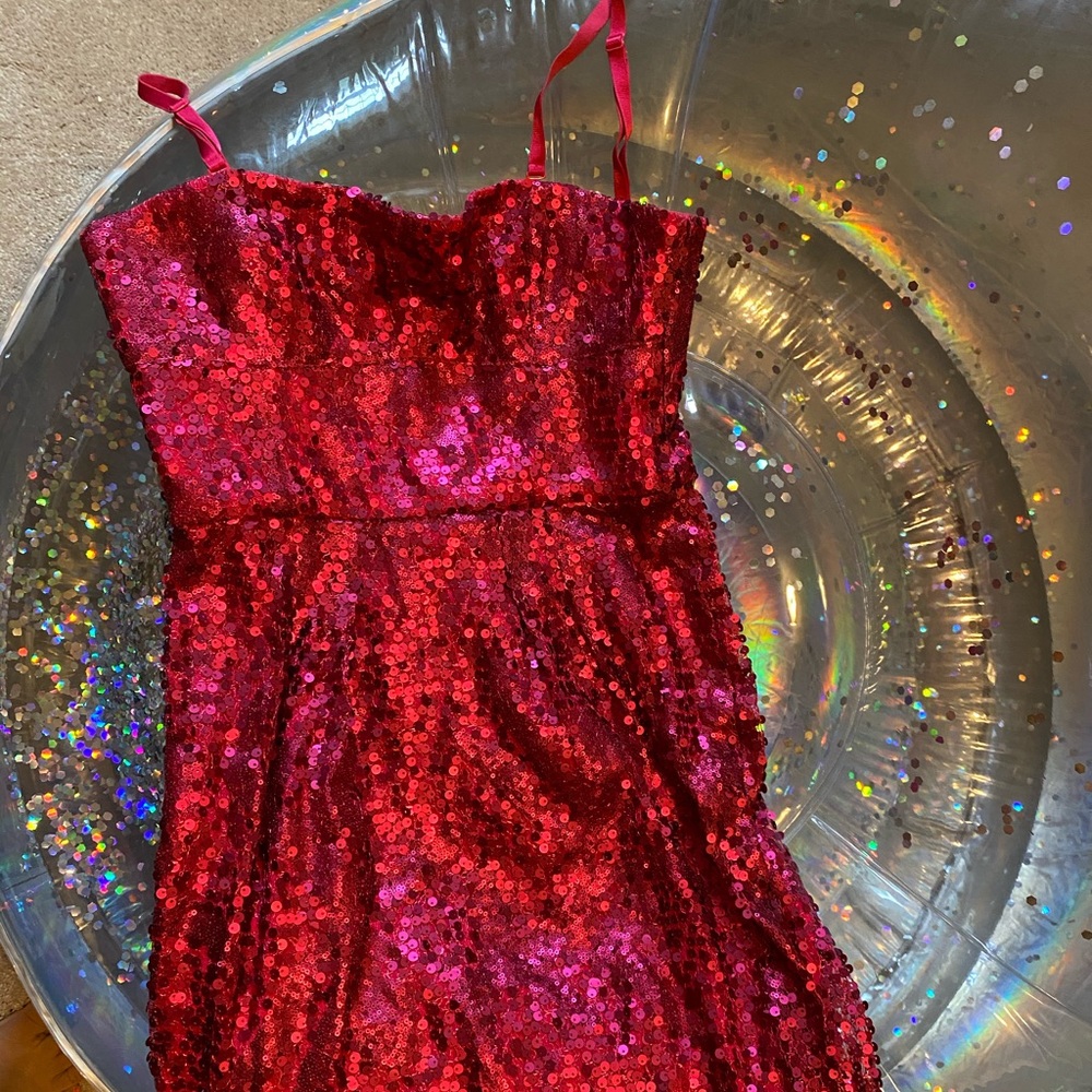 Hot pink Sequin dress